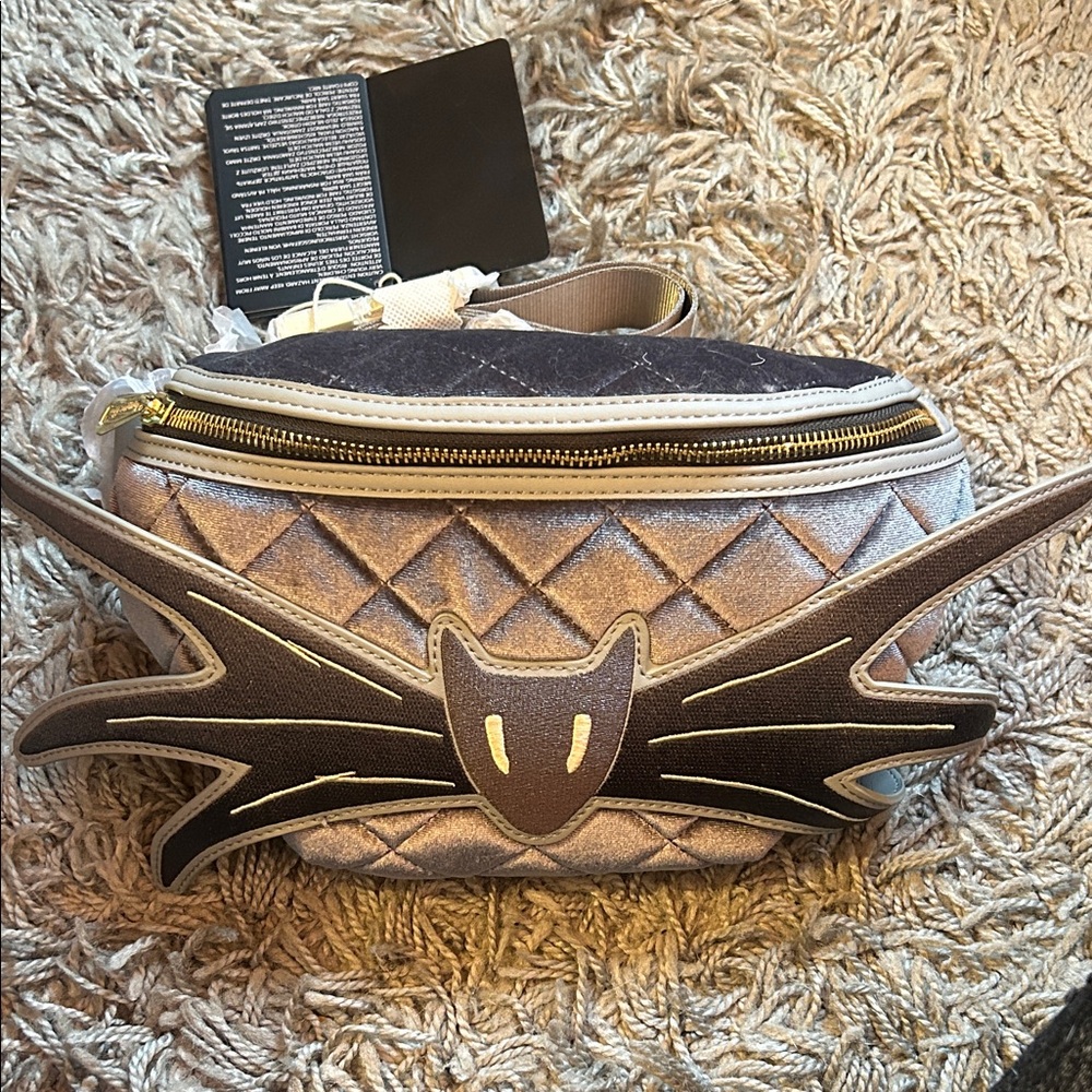 Loungefly Gray Quilted Nightmare Before Christmas Fanny Pack